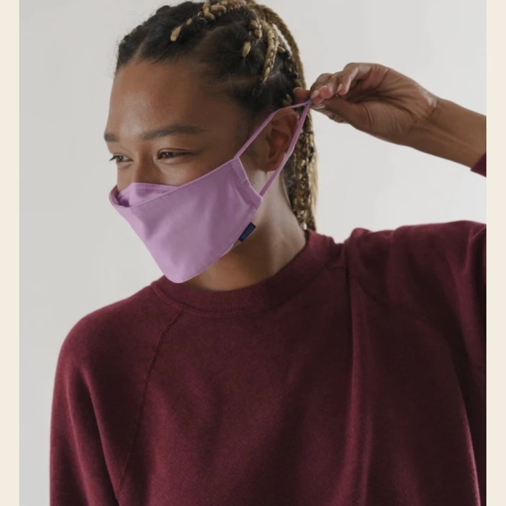 Baggu Organic Pink Face Mask w/ ear loops!